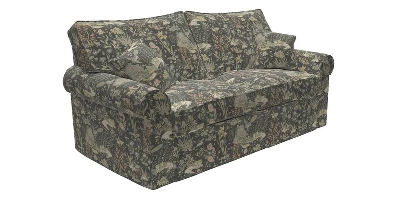 Upperton Sofa Bed in Floral Linen Even So Verde