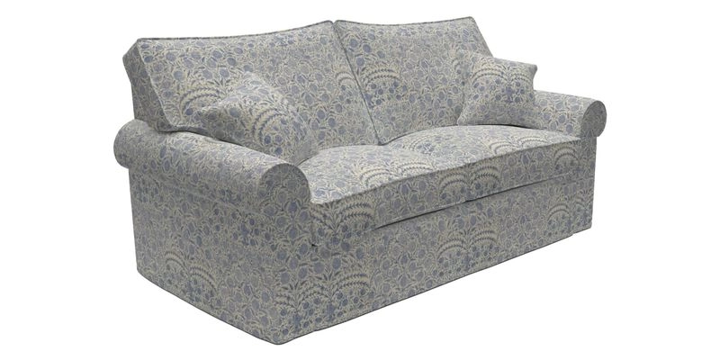 Upperton Sofa Bed in Floral Linen Even So Verde