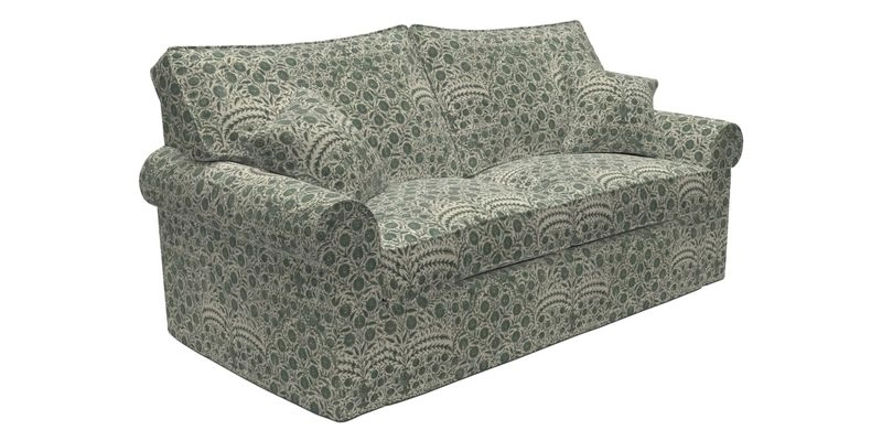 Upperton Sofa Bed in Floral Linen Even So Verde