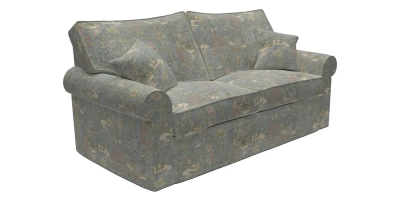 Upperton Sofa Bed in Floral Linen Even So Verde