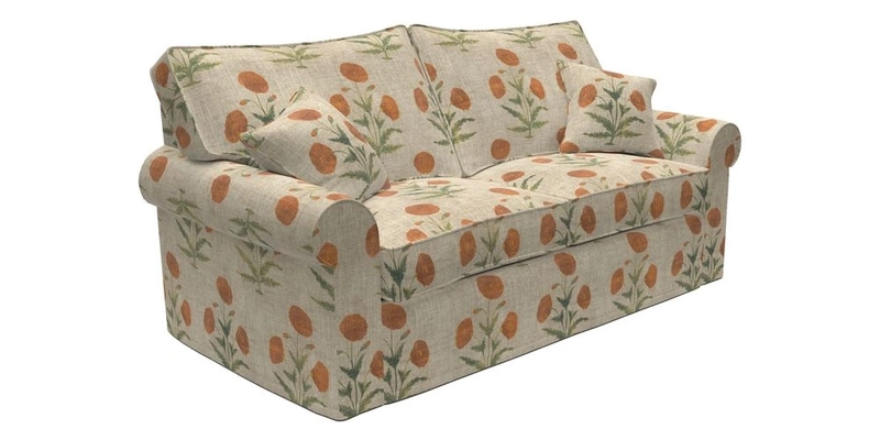 Upperton Sofa Bed in Floral Linen Even So Verde
