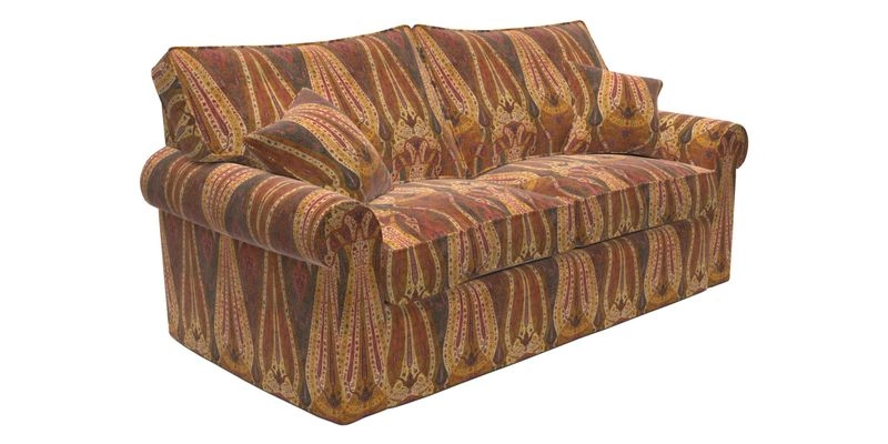 Upperton Sofa Bed in Floral Linen Even So Verde