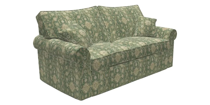 Upperton Sofa Bed in Floral Linen Even So Verde Upperton Sofa Bed in Floral Linen Even So Verde