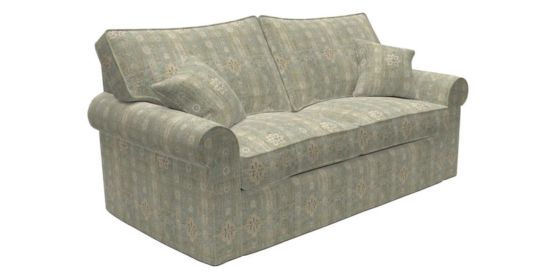 Upperton Sofa Bed in Floral Linen Even So Verde