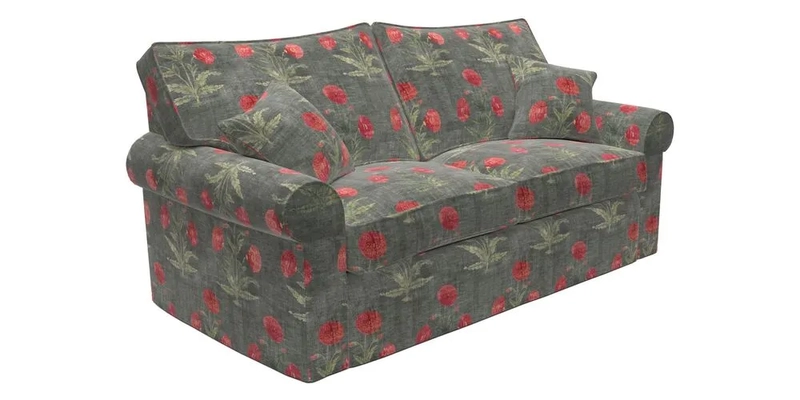 Upperton Sofa Bed in Floral Linen Even So Verde
