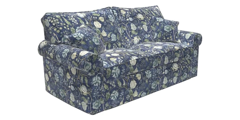 Upperton Sofa Bed in Floral Linen Even So Verde