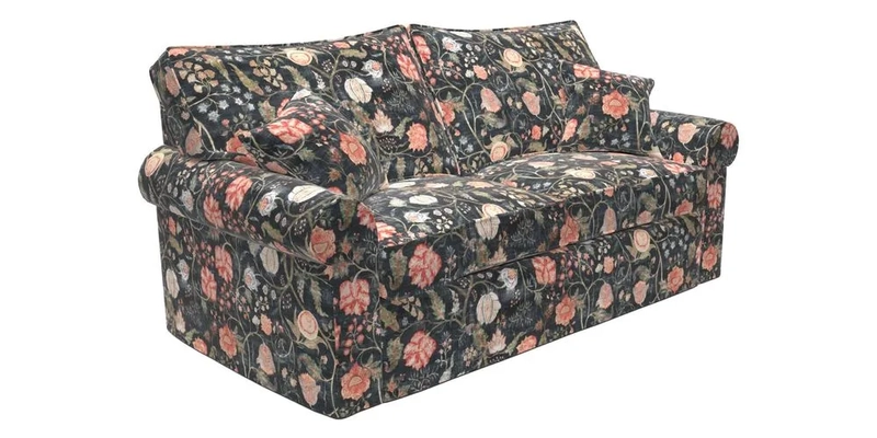 Upperton Sofa Bed in Floral Linen Even So Verde