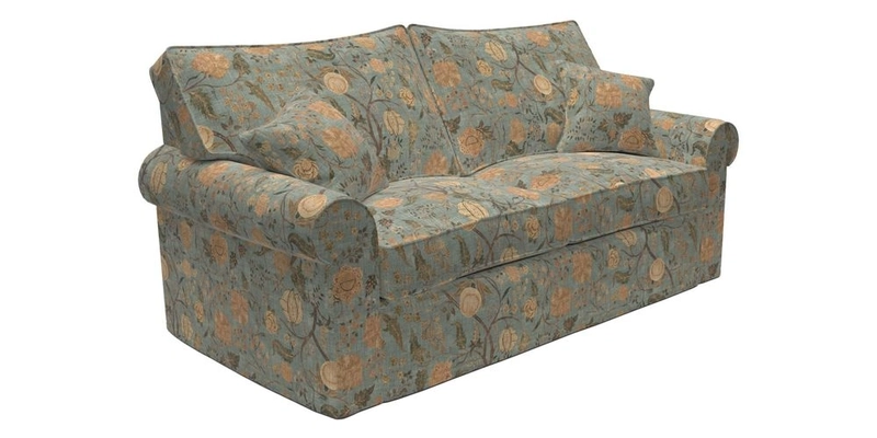 Upperton Sofa Bed in Floral Linen Even So Verde
