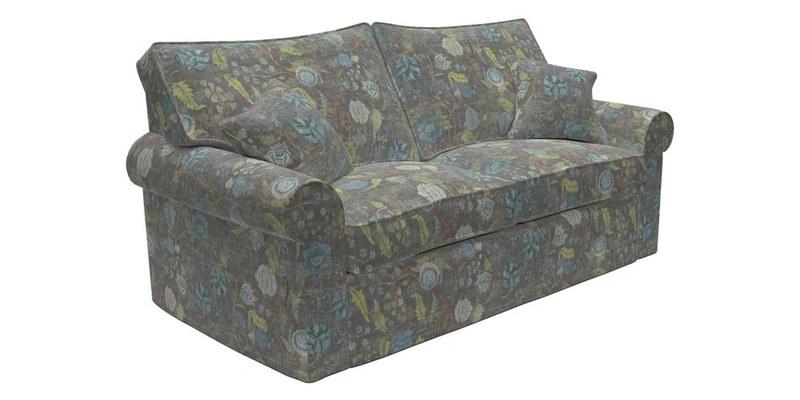 Upperton Sofa Bed in Floral Linen Even So Verde