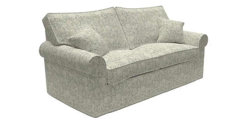 Upperton Sofa Bed in Floral Linen Even So Verde