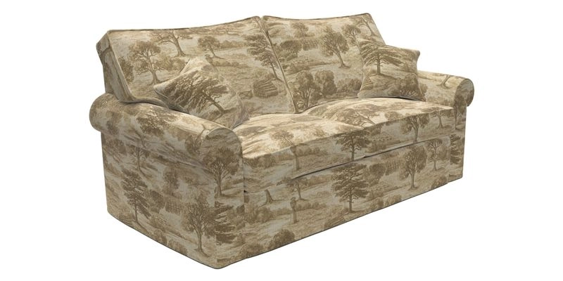 Upperton Sofa Bed in Floral Linen Even So Verde