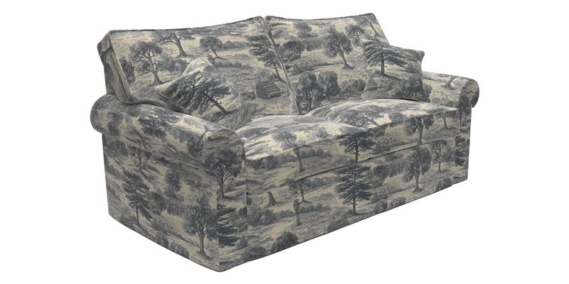 Upperton Sofa Bed in Floral Linen Even So Verde