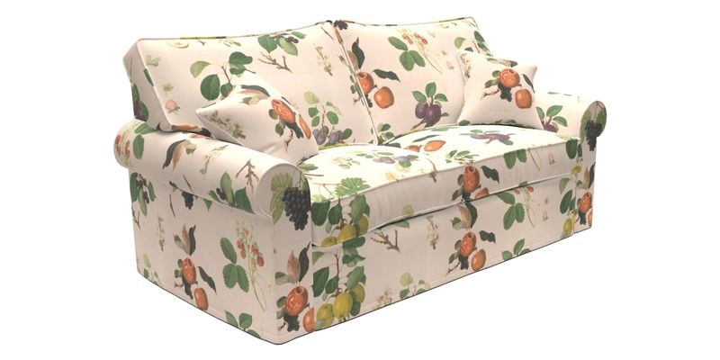 Upperton Sofa Bed in Floral Linen Even So Verde
