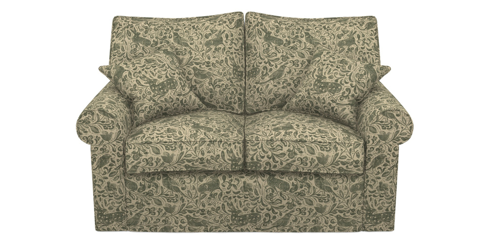 Product photograph of Upperton Sofa Bed 2 5 Seater Sofa Bed In V A Drawn From Nature - Bird And Rabbit - Dark Green from Sofas and Stuff Limited