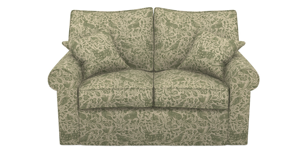 Product photograph of Upperton Sofa Bed 2 5 Seater Sofa Bed In V A Drawn From Nature - Bird And Rabbit - Light Green from Sofas and Stuff Limited