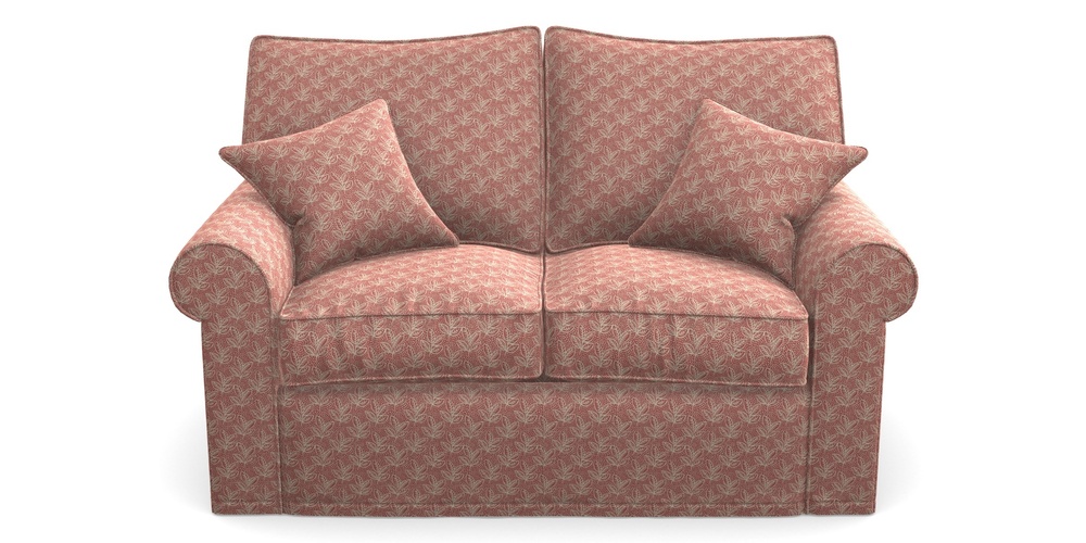 Product photograph of Upperton Sofa Bed 2 5 Seater Sofa Bed In Cloth 21 - Decorative Leaf - Ginger Snap from Sofas and Stuff Limited