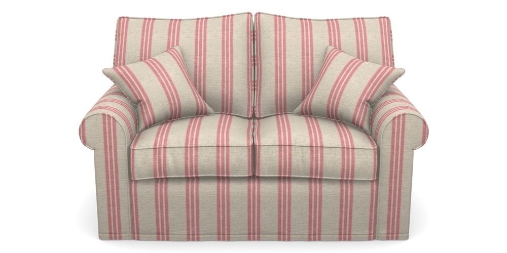 Product photograph of Upperton Sofa Bed 2 5 Seater Sofa Bed In Cloth 18 Stripes - Bengal - Cranberry from Sofas and Stuff Limited