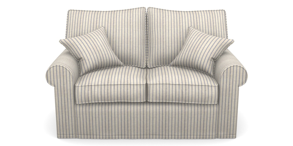 Product photograph of Upperton Sofa Bed 2 5 Seater Sofa Bed In Cloth 18 Stripes - Ticking - Indigo from Sofas and Stuff Limited