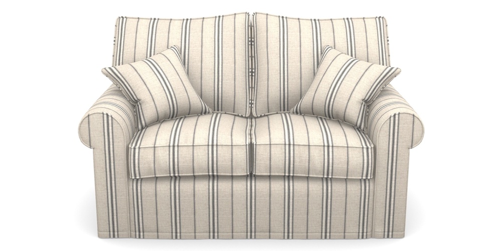 Product photograph of Upperton Sofa Bed 2 5 Seater Sofa Bed In Cloth 18 Stripes - Regimental - Bible Black from Sofas and Stuff Limited