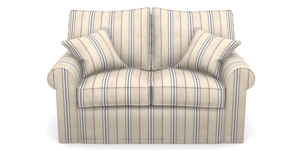 Product photograph of Upperton Sofa Bed 2 5 Seater Sofa Bed In Cloth 18 Stripes - Regimental - Indigo from Sofas and Stuff Limited