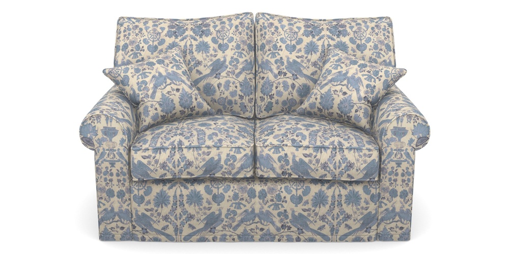 Product photograph of Upperton Sofa Bed 2 5 Seater Sofa Bed In V A Brompton Collection - Coromandel - Morning Blue from Sofas and Stuff Limited