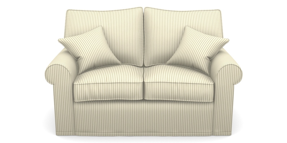 Product photograph of Upperton Sofa Bed 2 5 Seater Sofa Bed In Cotton Stripe - Sage from Sofas and Stuff Limited