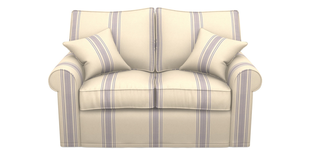 Product photograph of Upperton Sofa Bed 2 5 Seater Sofa Bed In Cloth 22 - Racing Stripes Cheltenham - Blueberry from Sofas and Stuff Limited