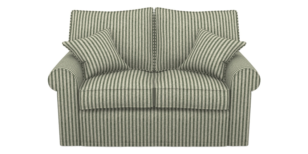 Product photograph of Upperton Sofa Bed 2 5 Seater Sofa Bed In Cloth 22 - Pinstripe - Courgette from Sofas and Stuff Limited