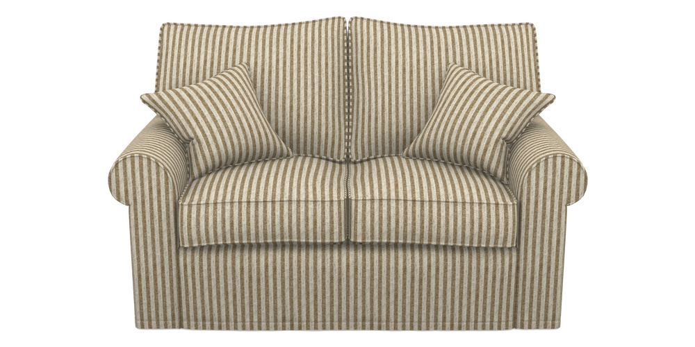 Product photograph of Upperton Sofa Bed 2 5 Seater Sofa Bed In Cloth 22 - Pinstripe - Fallen Leaf from Sofas and Stuff Limited
