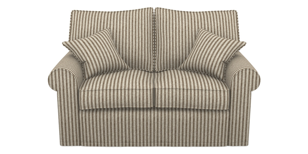 Product photograph of Upperton Sofa Bed 2 5 Seater Sofa Bed In Cloth 22 - Pinstripe - Peat from Sofas and Stuff Limited