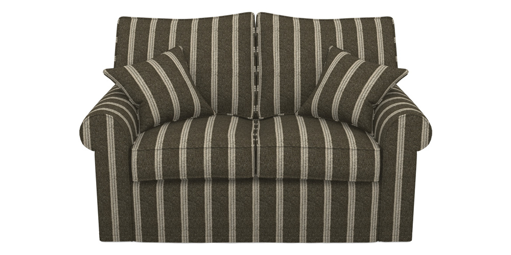 Product photograph of Upperton Sofa Bed 2 5 Seater Sofa Bed In Cloth 20 - Design 2 - Olive Stripe from Sofas and Stuff Limited