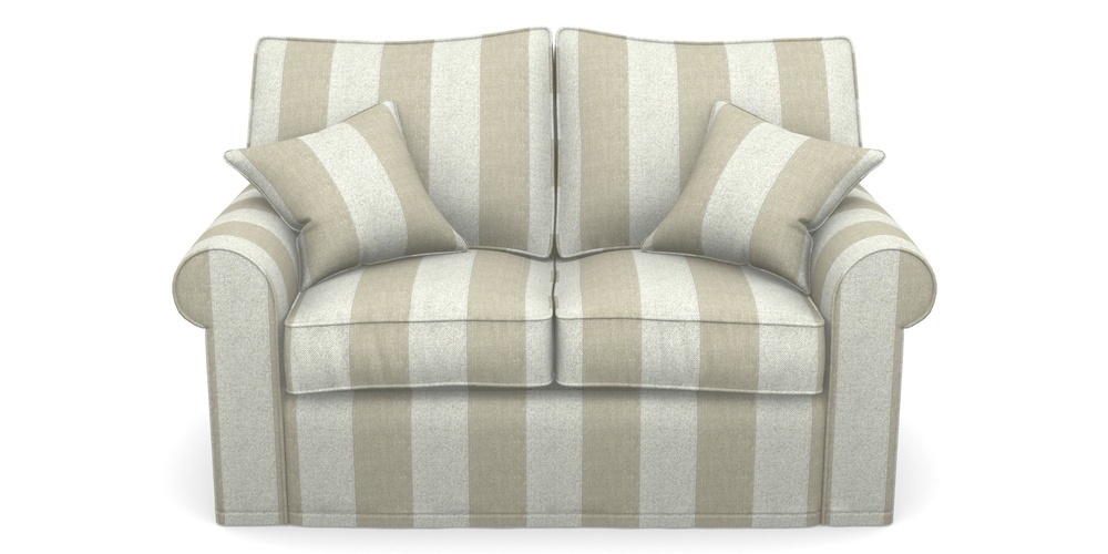 Product photograph of Upperton Sofa Bed 2 5 Seater Sofa Bed In Dovedale Linen Stripe - Chalk from Sofas and Stuff Limited