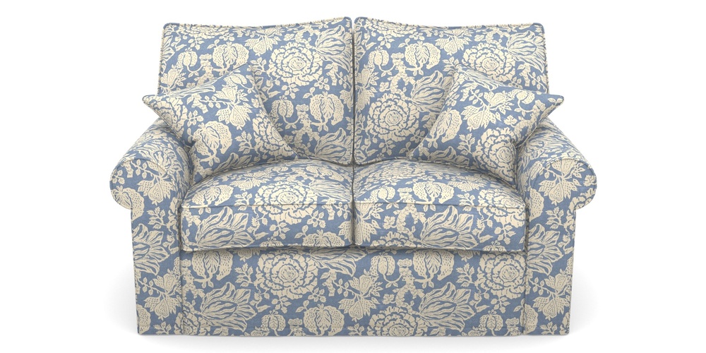 Product photograph of Upperton Sofa Bed 2 5 Seater Sofa Bed In V A Brompton Collection - Flowering Kale - Morning Blue from Sofas and Stuff Limited