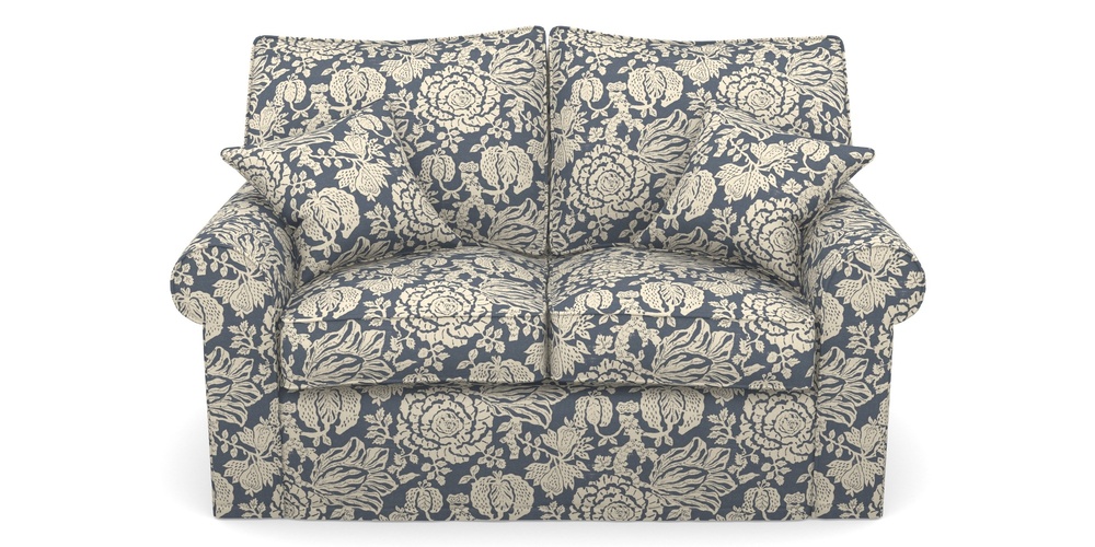 Product photograph of Upperton Sofa Bed 2 5 Seater Sofa Bed In V A Brompton Collection - Flowering Kale - Midnight Blue from Sofas and Stuff Limited