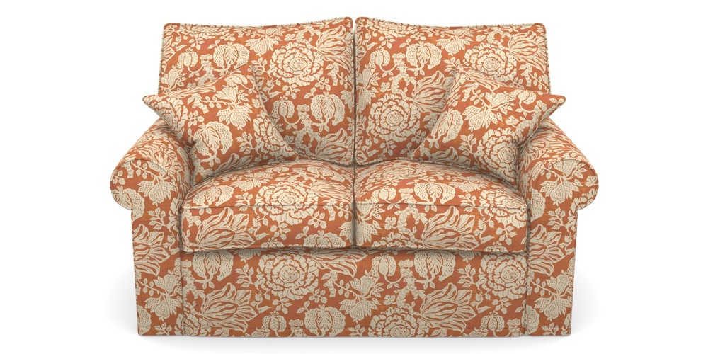 Product photograph of Upperton Sofa Bed 2 5 Seater Sofa Bed In V A Brompton Collection - Flowering Kale - Terracotta from Sofas and Stuff Limited