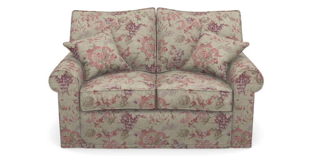 Product photograph of Upperton Sofa Bed 2 5 Seater Sofa Bed In Floral Linen - Faith Rose Quartz from Sofas and Stuff Limited