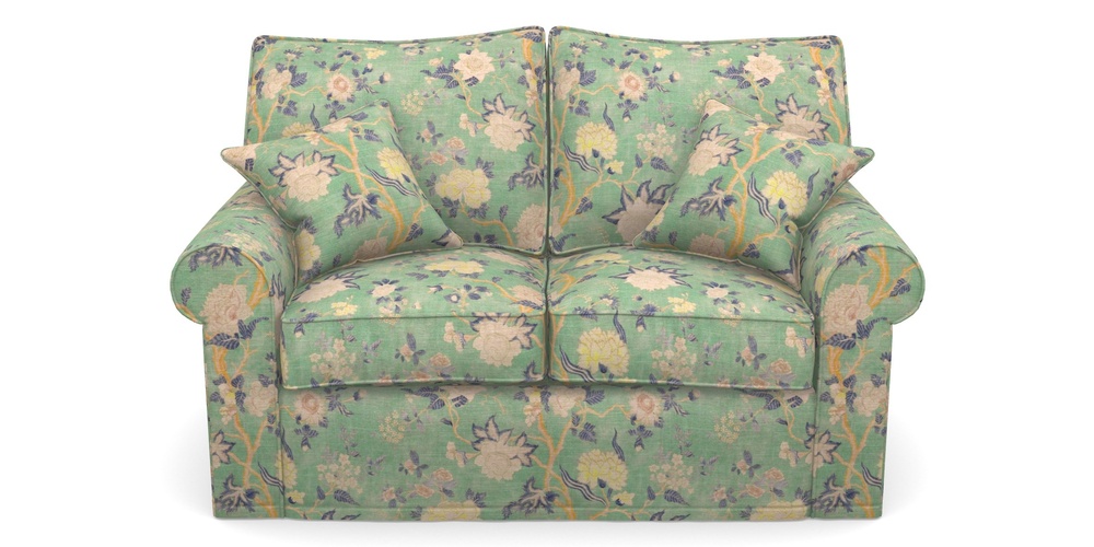 Product photograph of Upperton Sofa Bed 2 5 Seater Sofa Bed In Floral Linen - Even So Verde from Sofas and Stuff Limited