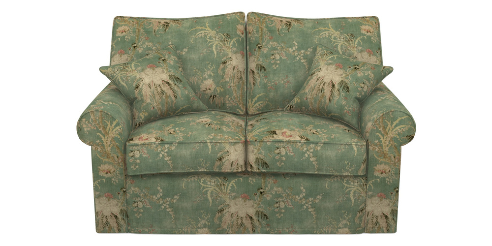Product photograph of Upperton Sofa Bed 2 5 Seater Sofa Bed In Floral Linen - Zefferino Emerald from Sofas and Stuff Limited