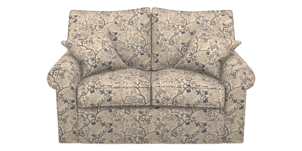 Product photograph of Upperton Sofa Bed 2 5 Seater Sofa Bed In Rhs Collection - Gertrude Jekyll Linen Cotton Blend - Navy from Sofas and Stuff Limited
