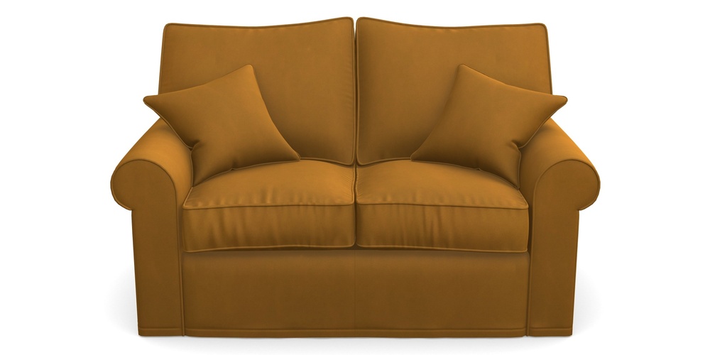 Product photograph of Upperton Sofa Bed 2 5 Seater Sofa Bed In House Clever Velvet - Ochre from Sofas and Stuff Limited