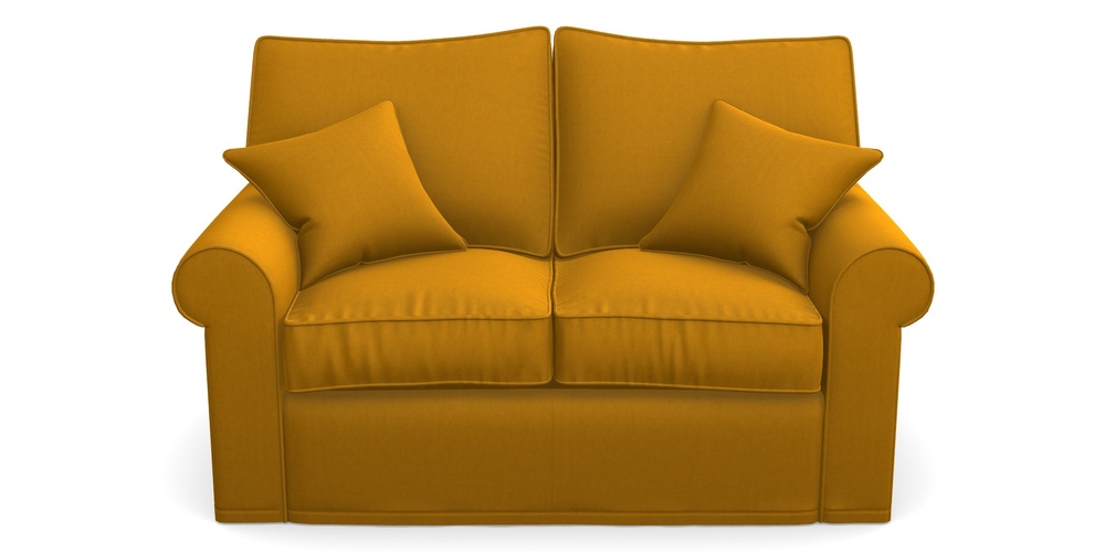 Product photograph of Upperton Sofa Bed 2 5 Seater Sofa Bed In House Velvet - Saffron from Sofas and Stuff Limited