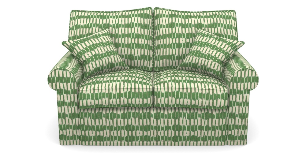 Product photograph of Upperton Sofa Bed 2 5 Seater Sofa Bed In V A Brompton Collection - Ikat - Basil from Sofas and Stuff Limited