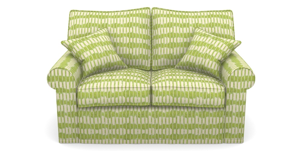 Product photograph of Upperton Sofa Bed 2 5 Seater Sofa Bed In V A Brompton Collection - Ikat - Lime from Sofas and Stuff Limited