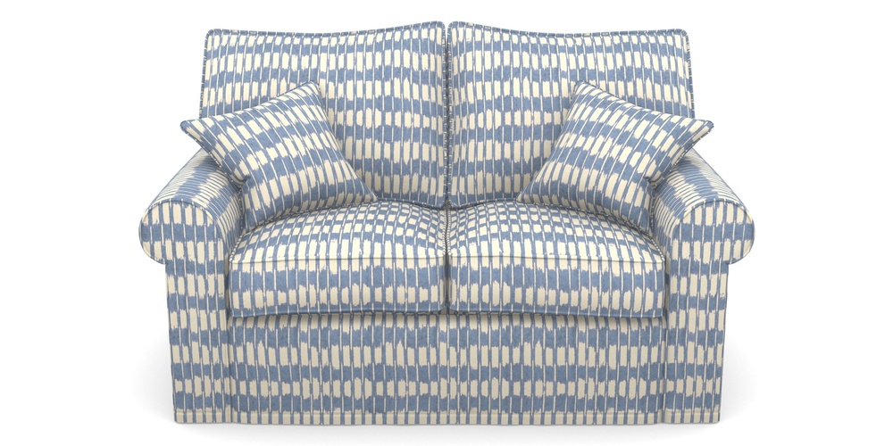 Product photograph of Upperton Sofa Bed 2 5 Seater Sofa Bed In V A Brompton Collection - Ikat - Morning Blue from Sofas and Stuff Limited