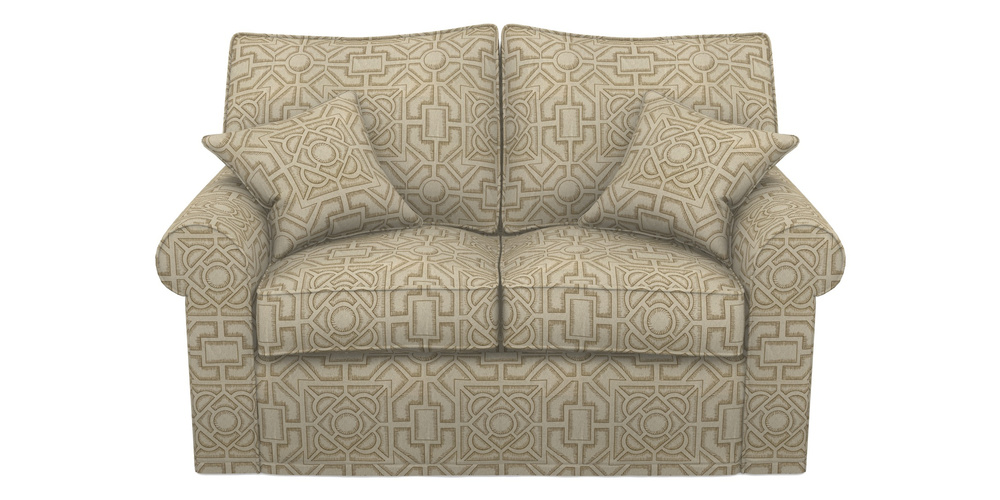 Product photograph of Upperton Sofa Bed 2 5 Seater Sofa Bed In Rhs Collection - Large Knot Garden Linen - Gold from Sofas and Stuff Limited