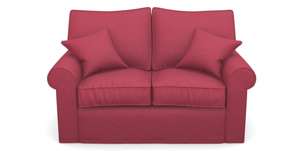 Product photograph of Upperton Sofa Bed 2 5 Seater Sofa Bed In Plain Linen Cotton - Raspberry Jam from Sofas and Stuff Limited