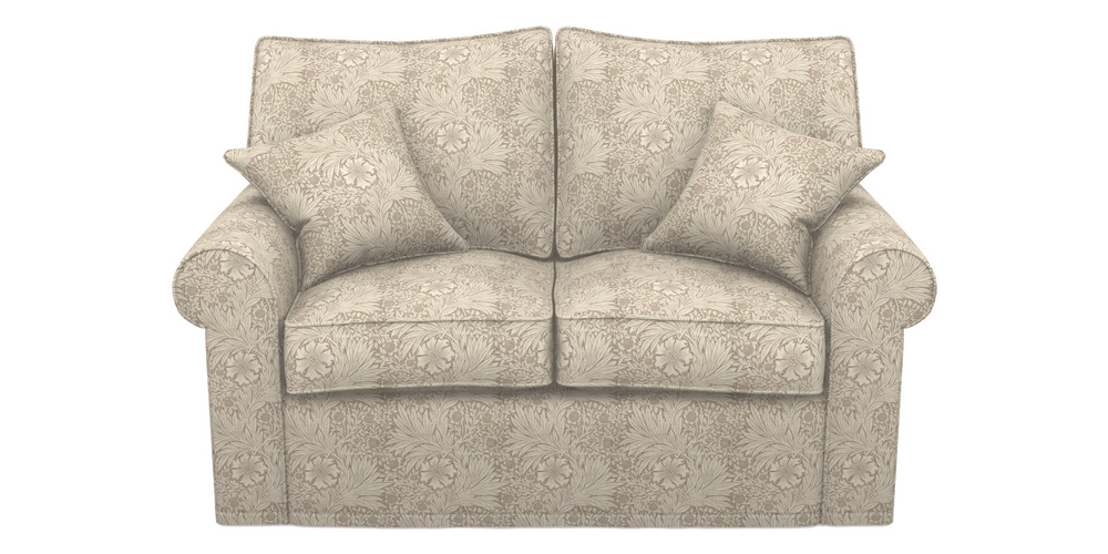 Product photograph of Upperton Sofa Bed 2 5 Seater Sofa Bed In William Morris Collection - Marigold - Linen Ivory from Sofas and Stuff Limited