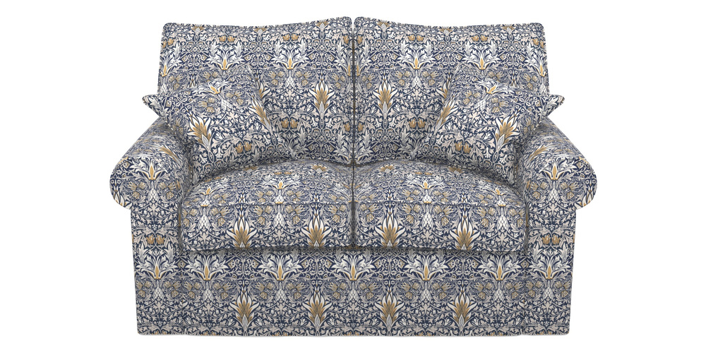 Product photograph of Upperton Sofa Bed 2 5 Seater Sofa Bed In William Morris Collection - Snakeshead - Indigo Hemp from Sofas and Stuff Limited
