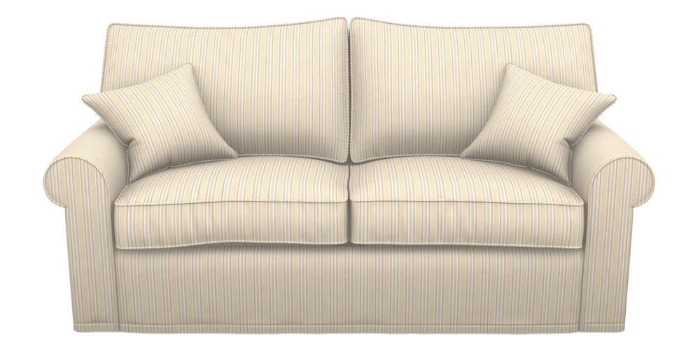 Product photograph of Upperton Sofa Bed 3 Seater Sofa Bed In Cloth 22 - Racing Stripes Ayr - Dove from Sofas and Stuff Limited