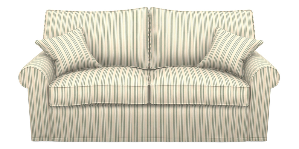 Product photograph of Upperton Sofa Bed 3 Seater Sofa Bed In Cloth 22 - Racing Stripes Ayr - Mint from Sofas and Stuff Limited